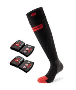 Lenz 5.0 Heat Sock Set - Merino/Silk Slimfit Toecap with Lithium pack rcB 1200 2022 at The Boot Pro in Ludlow, Vermont