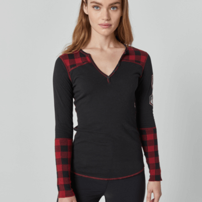 Alp-N-Rock Women's Miley Henley Shirt 2023 at The Boot Pro in Ludlow, Vermont
