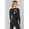 Alp-N-Rock Women's Ski The World Henley Shirt 2023 at The Boot Pro in Ludlow, Vermont 4