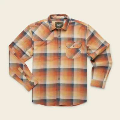 Howler Bros Men's Harker's Cavern Plaid Flannel Shirt 2023 at The Boot Pro in Ludlow, Vermont