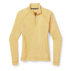Smartwool Women's Classic Thermal Merino Base Layer Pattern 1/4 Zip Top 2023 at The Boot Pro in Ludlow, Vermont