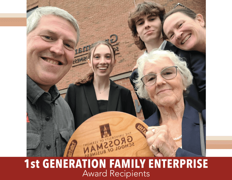 Vermont Legacy and Family Enterprise Award Recipients